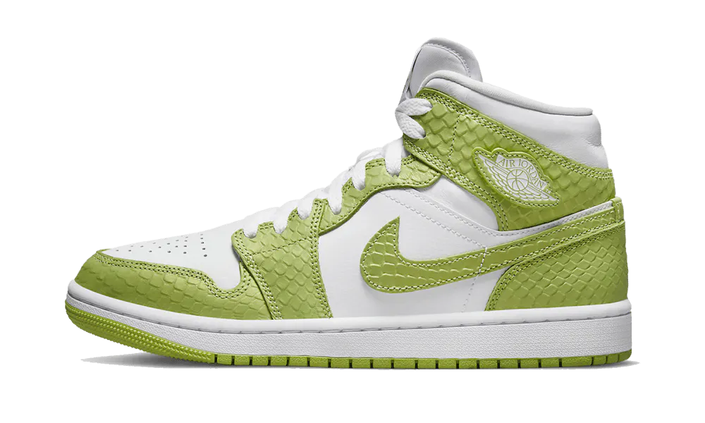 Air Jordan 1 Mid Green Python (W)