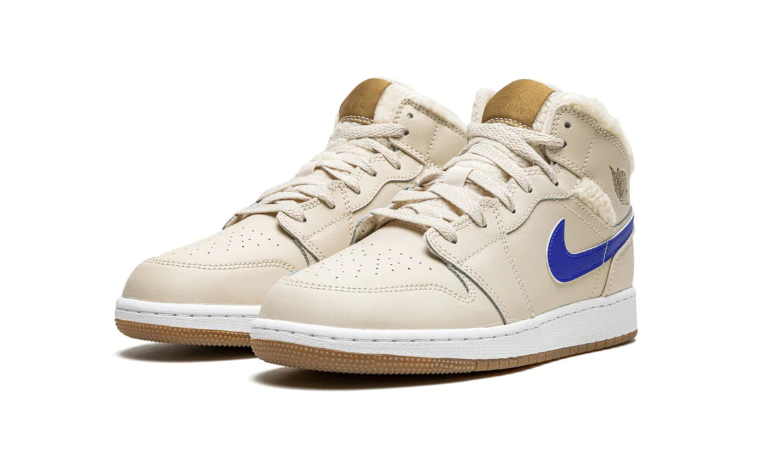 Air Jordan 1 Mid Fleece Pearl White (GS)