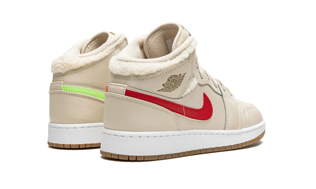 Air Jordan 1 Mid Fleece Pearl White (GS)