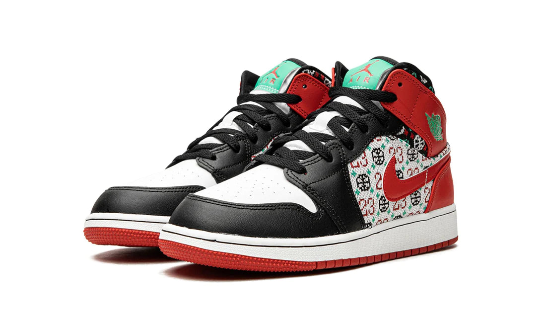 Air Jordan 1 Mid Ugly Christmas Sweater (GS)