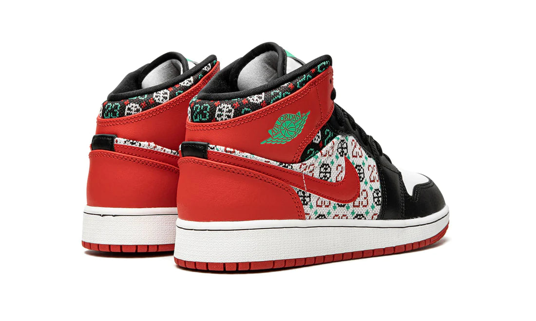 Air Jordan 1 Mid Ugly Christmas Sweater (GS)