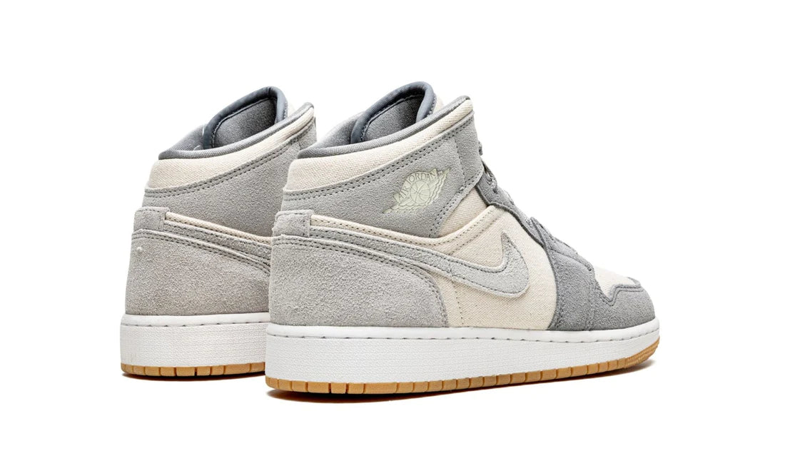 Air Jordan 1 Mid Coconut Milk Particle Grey (GS)