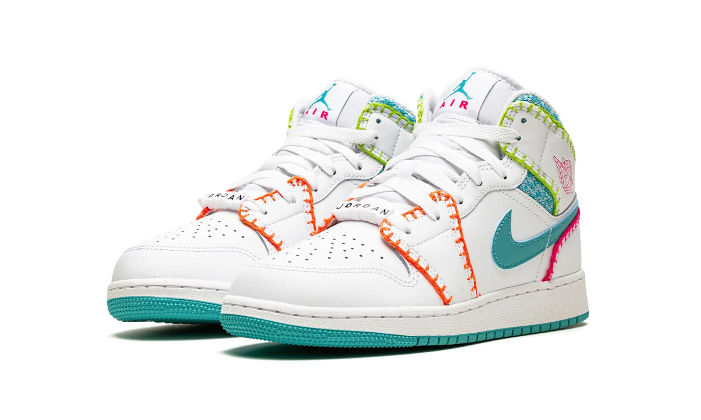 Air Jordan 1 Mid Multi Knit (GS)