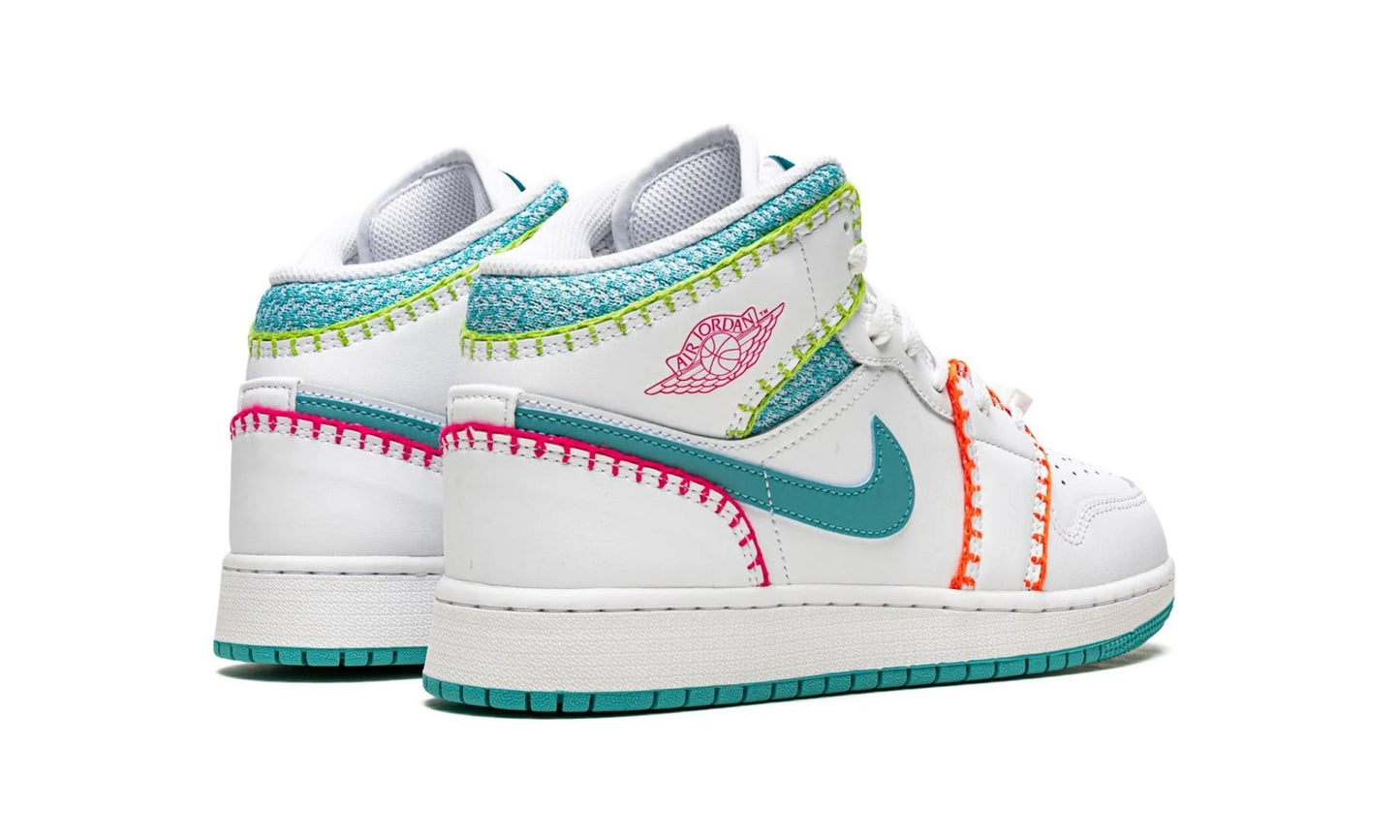 Air Jordan 1 Mid Multi Knit (GS)