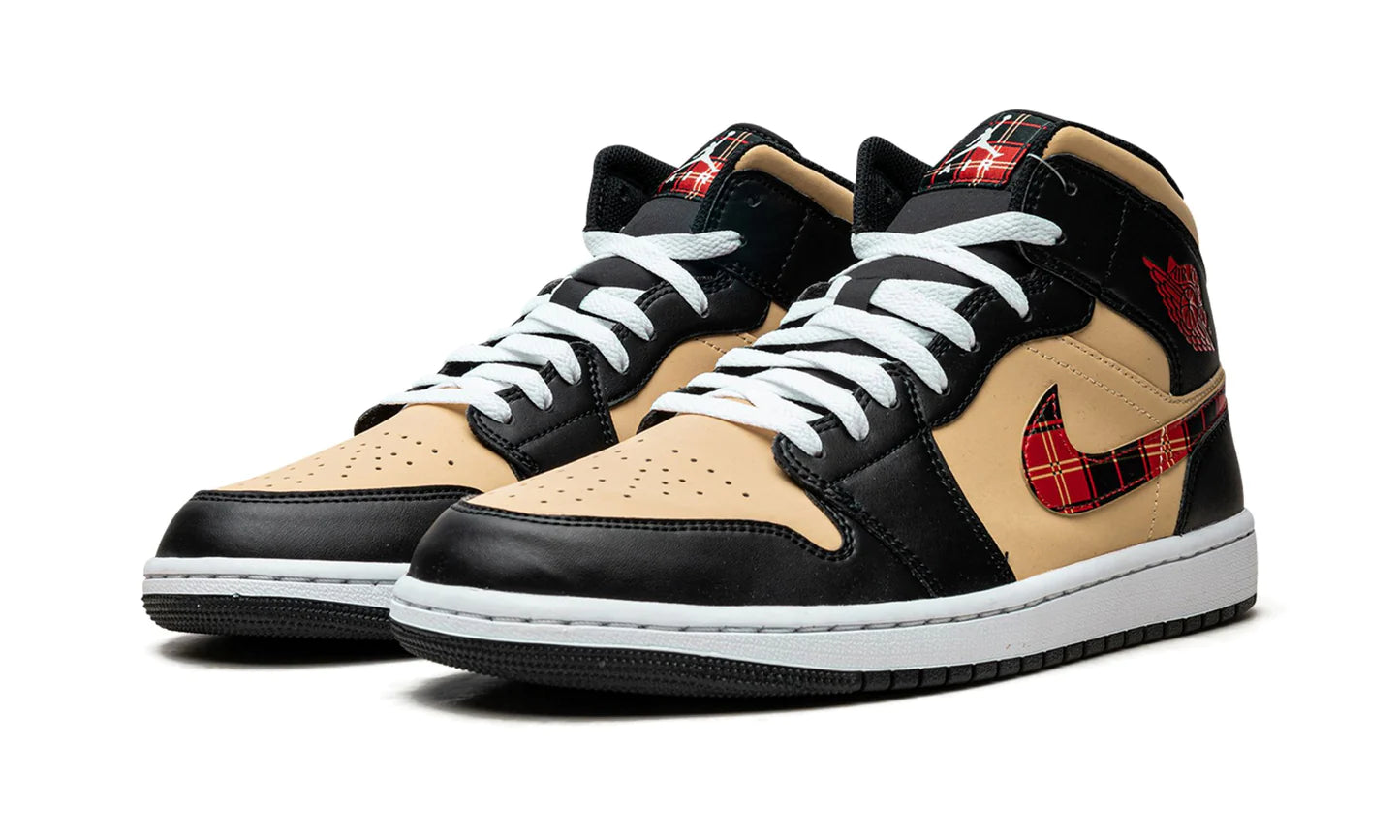 Air Jordan 1 Mid Tartan Swoosh