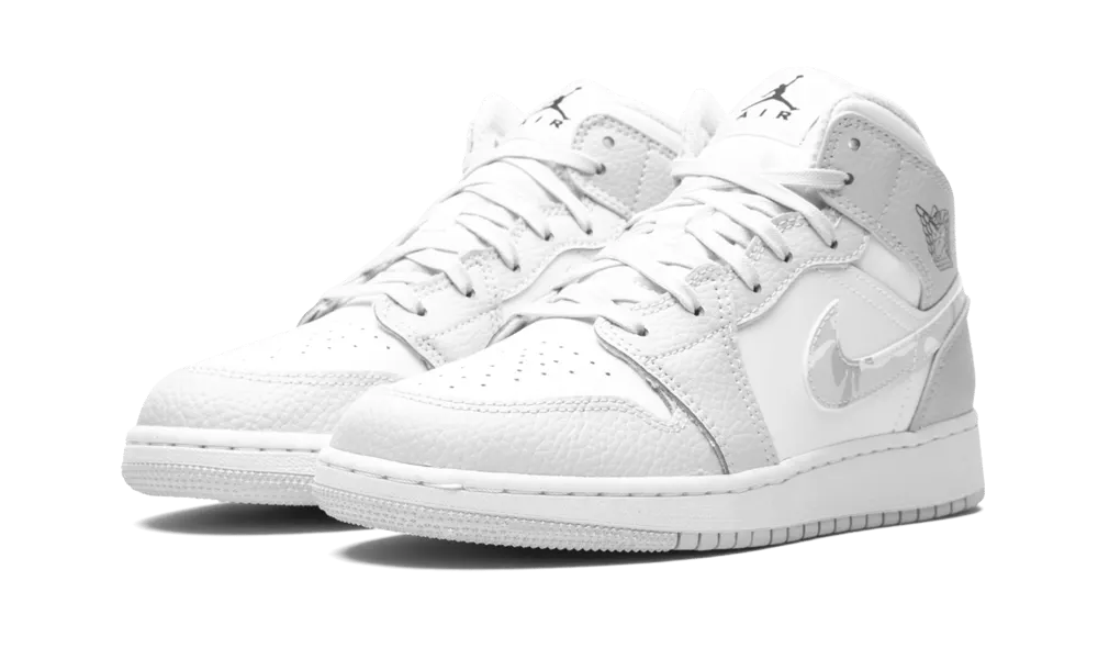 Air Jordan 1 Mid Grey Camo (GS)