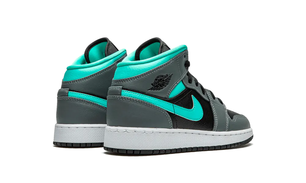 Air Jordan 1 Mid Grey Aqua (GS)