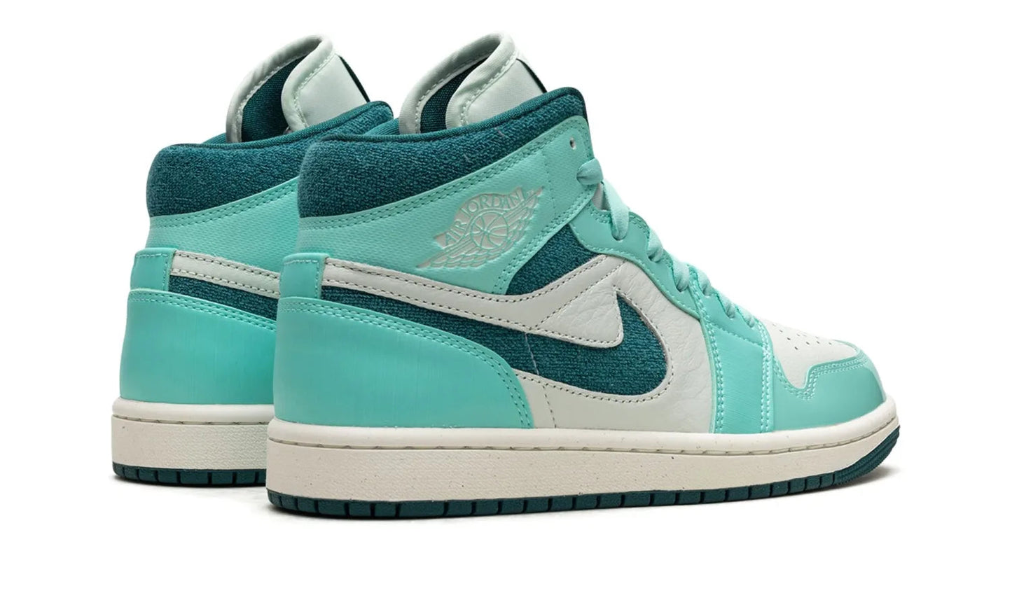 Air Jordan 1 Mid Chenille Bleached Turquoise (W)
