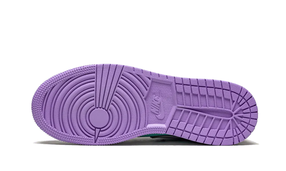 Air Jordan 1 Mid Purple Aqua (GS)