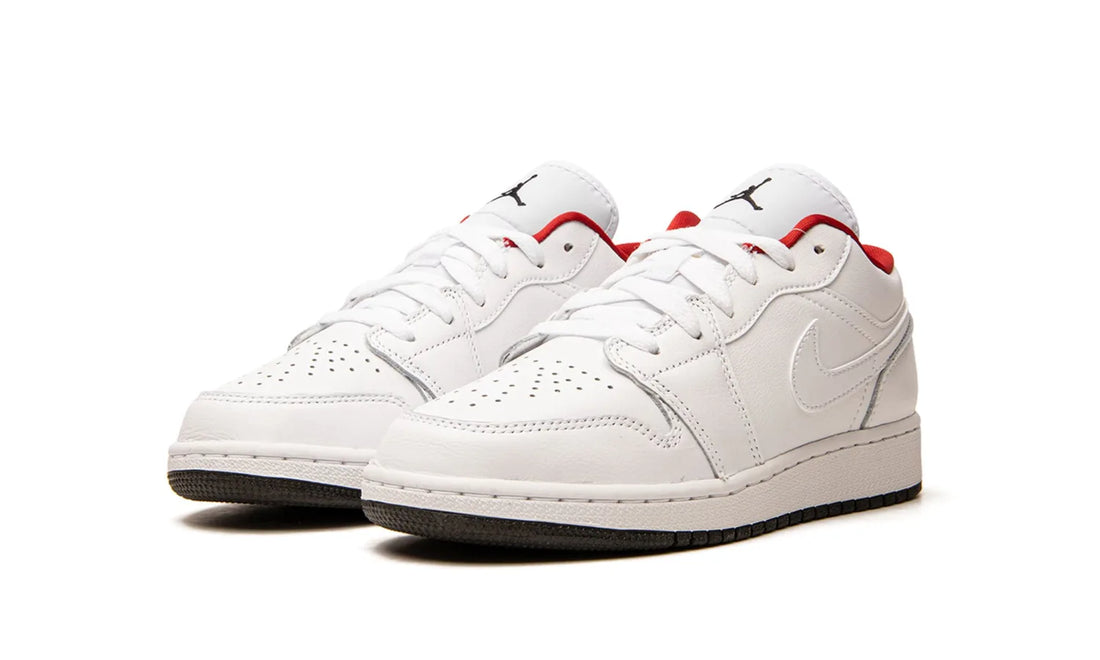 Air Jordan 1 Low White Gym Red Black (GS)