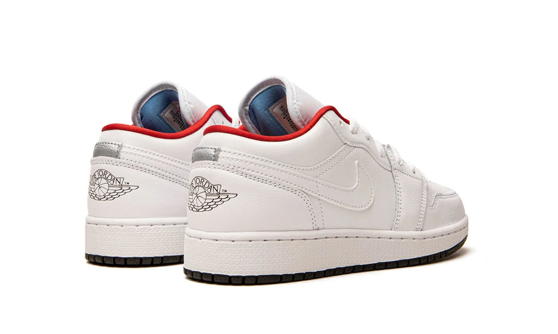 Air Jordan 1 Low White Gym Red Black (GS)