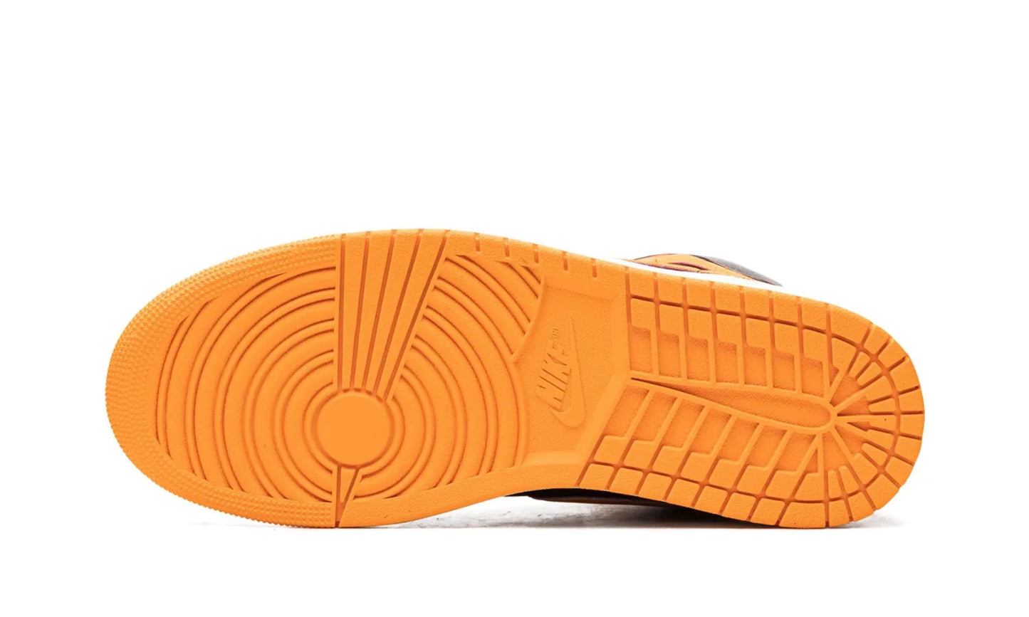 Air Jordan 1 Mid Fat Tongue Black Orange