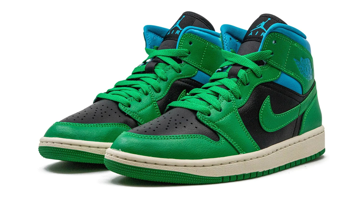Air Jordan 1 Mid Lucky Green Aquatone (W)