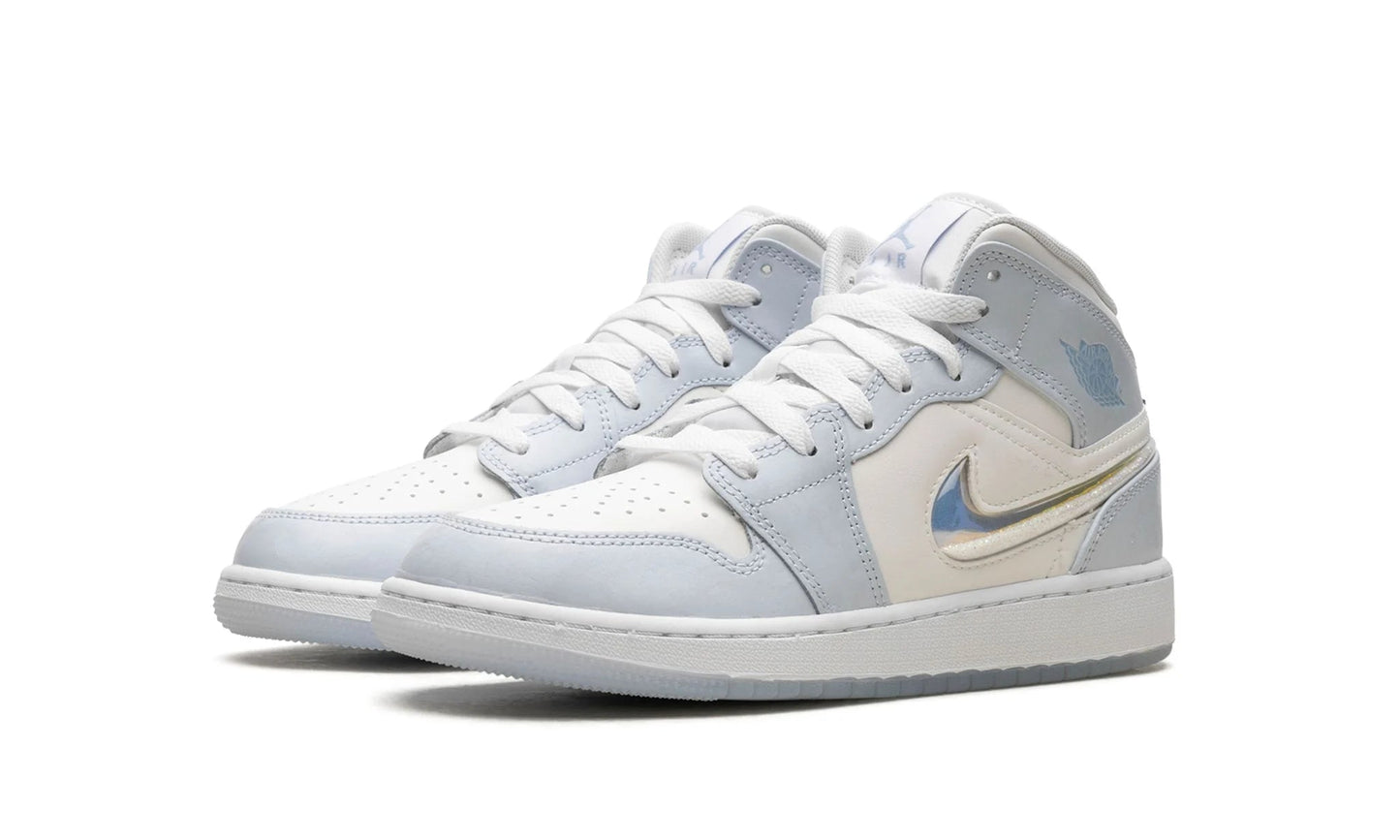 Air Jordan 1 Mid Glitter Swoosh (GS)