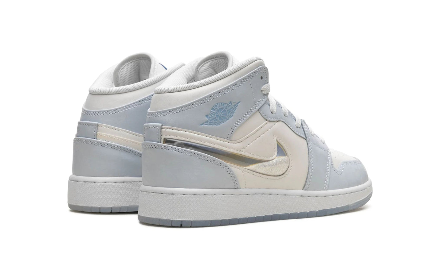 Air Jordan 1 Mid Glitter Swoosh (GS)
