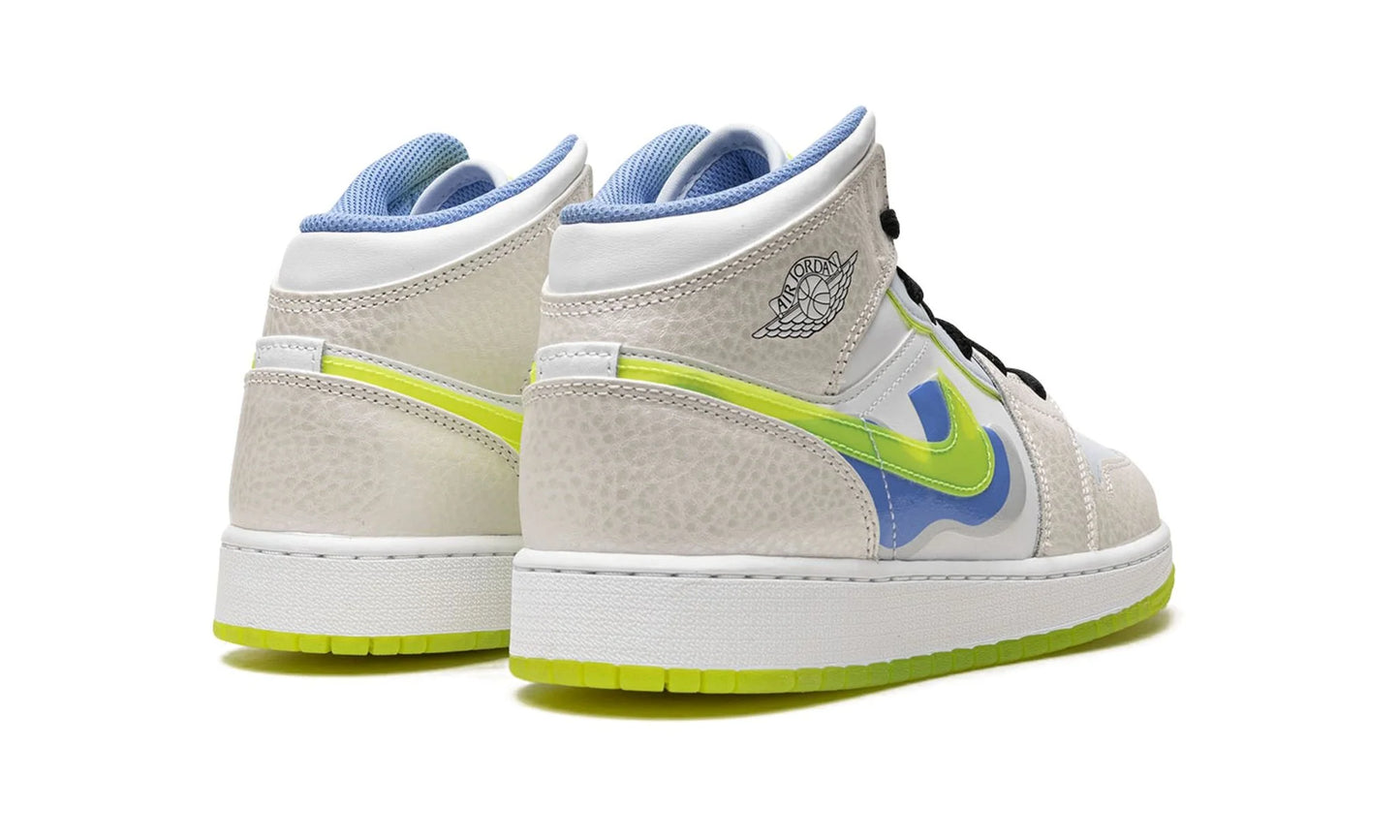 Air Jordan 1 Mid Warped Swoosh (GS)