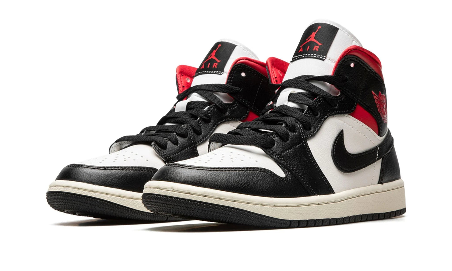 Air Jordan 1 Mid Black Gym Red (W)