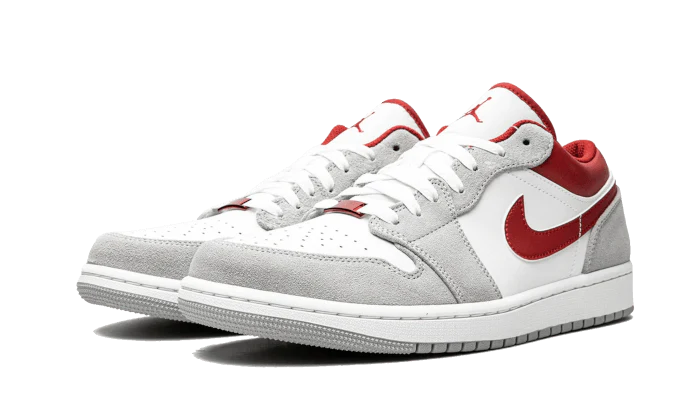 Air Jordan 1 Low Light Smoke Grey Gym Red