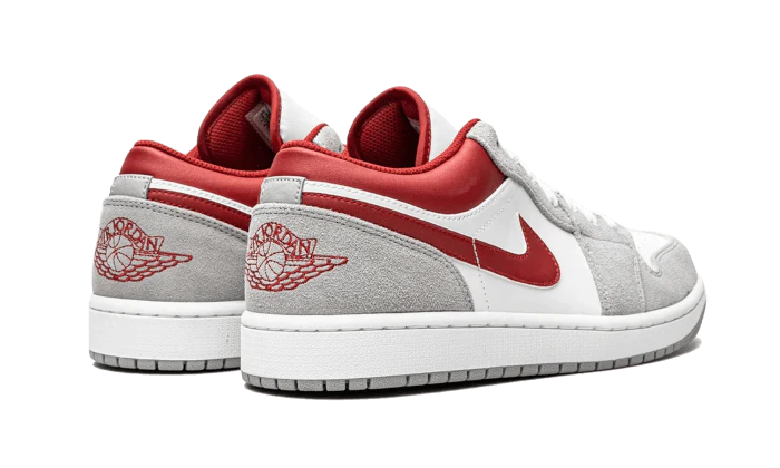 Air Jordan 1 Low Light Smoke Grey Gym Red