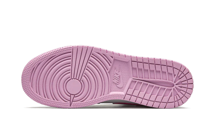 Air Jordan 1 Mid White Black Light Arctic Pink (GS)