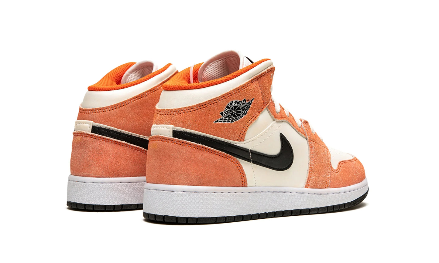 Air Jordan 1 Mid Orange Suede (GS)