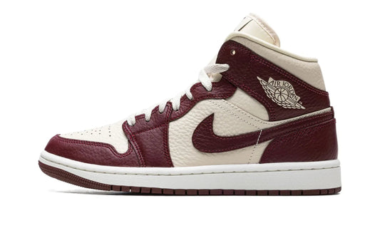Air Jordan 1 Mid Split Beach Cherrywood Red (W)