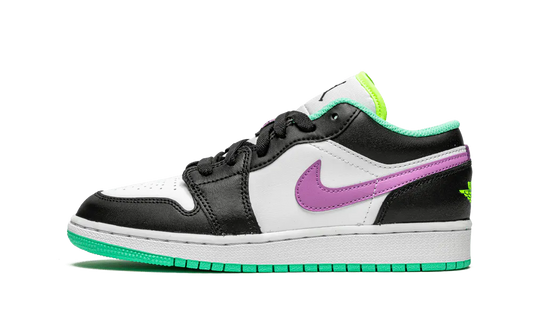 Air Jordan 1 Low Black White Purple (GS)