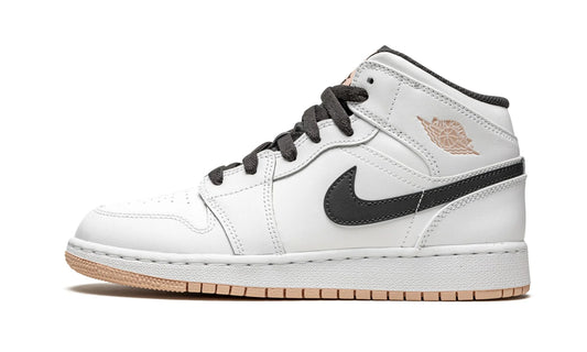 Air Jordan 1 Mid White Arctic Orange (GS)