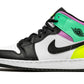 Air Jordan 1 Mid Pastel Black Toe (GS)