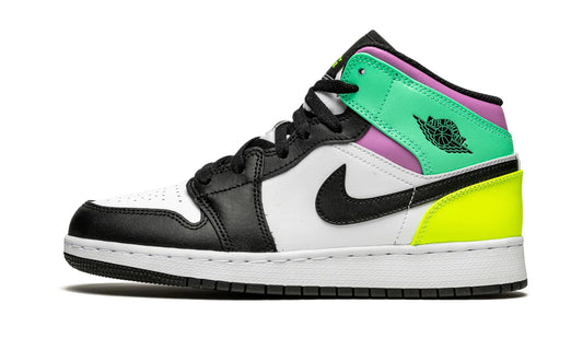 Air Jordan 1 Mid Pastel Black Toe (GS)