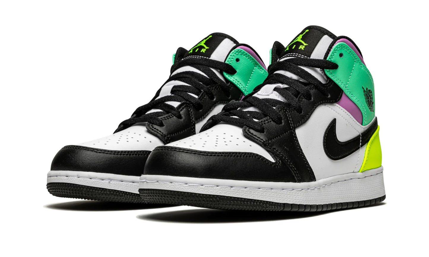 Air Jordan 1 Mid Pastel Black Toe (GS)