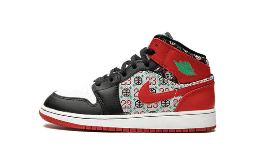 Air Jordan 1 Mid Ugly Christmas Sweater (GS)