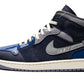 Air Jordan 1 Mid Craft Inside Out Obsidian