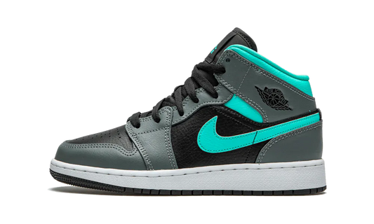 Air Jordan 1 Mid Grey Aqua (GS)