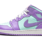 Air Jordan 1 Mid Purple Aqua (GS)