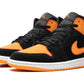 Air Jordan 1 Mid Fat Tongue Black Orange