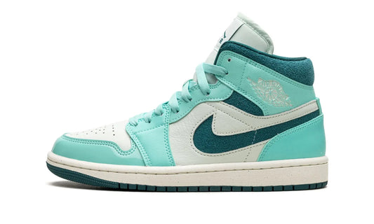 Air Jordan 1 Mid Chenille Bleached Turquoise (W)