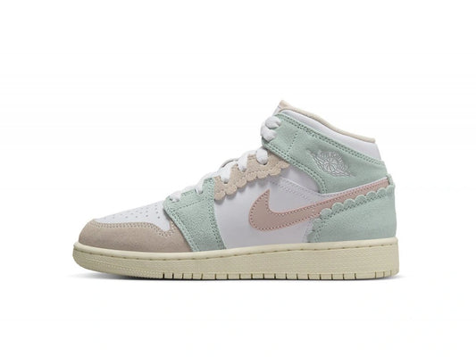 Air Jordan 1 Mid Pink Oxford (GS)