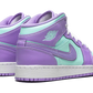 Air Jordan 1 Mid Purple Aqua (GS)