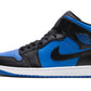 Air Jordan 1 Mid Black Royal Metallic
