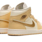 Air Jordan 1 Mid Pale Vanilla Metallic Gold (W)