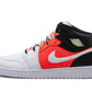 Air Jordan 1 Mid White Black Infrared (GS)