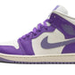 Air Jordan 1 Mid Action Grape (W)