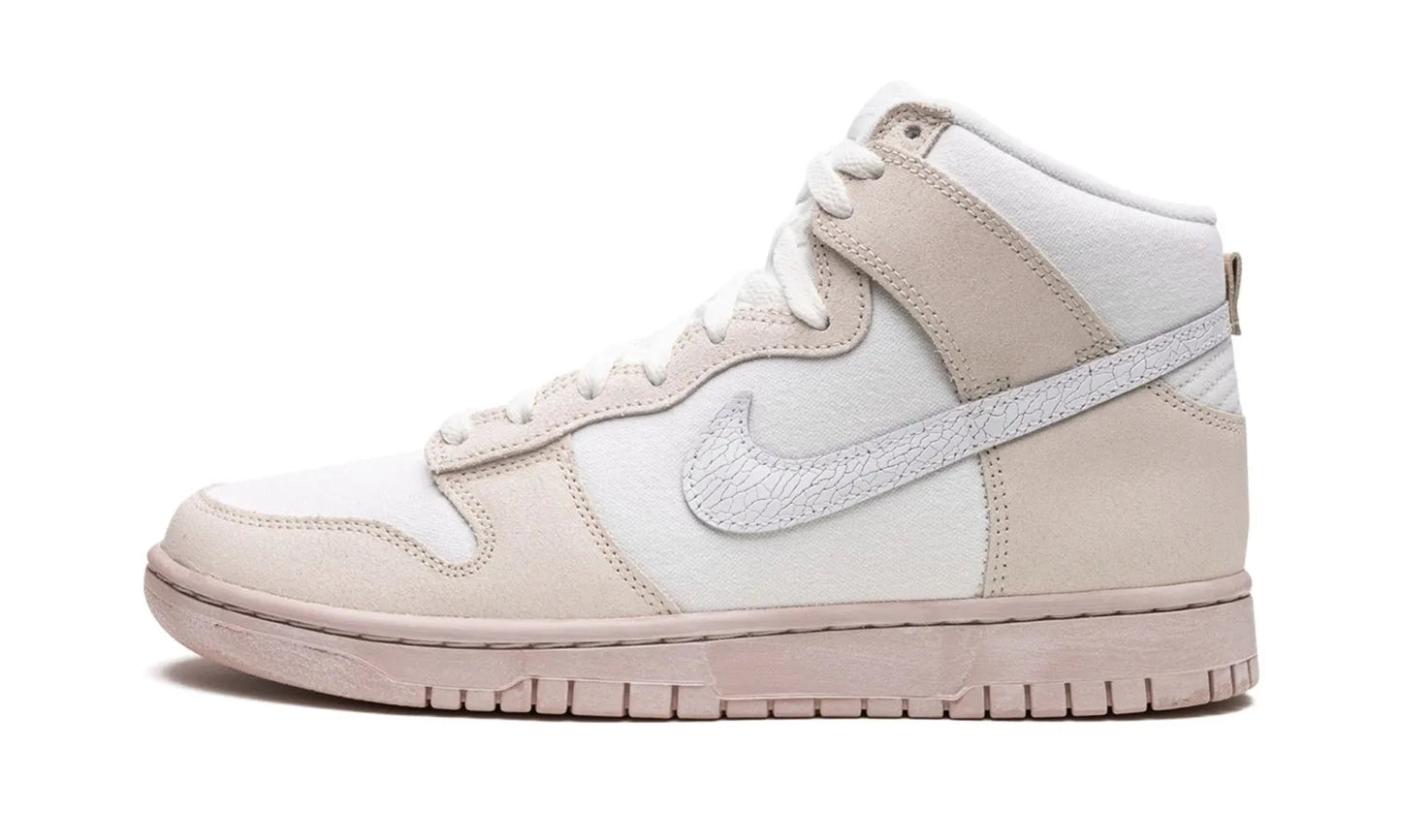 Nike Dunk High Cracked Leather Swoosh