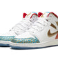 Air Jordan 1 Mid Sneaker School NC to Chicago (GS)