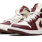Air Jordan 1 Mid Split Beach Cherrywood Red (W)