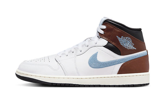Air Jordan 1 Mid SE Brown Blue Grey