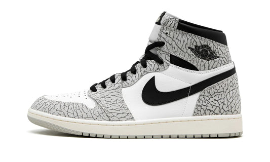Air Jordan 1 High White Cement Elephant