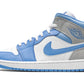 Air Jordan 1 Mid University Blue Grey