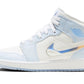 Air Jordan 1 Mid Glitter Swoosh (GS)